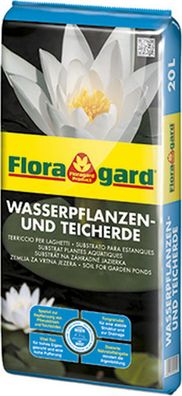 Floragard Wasserpflanzen- & Teicherde 20 L - Spezialerde für Teichpflanzen