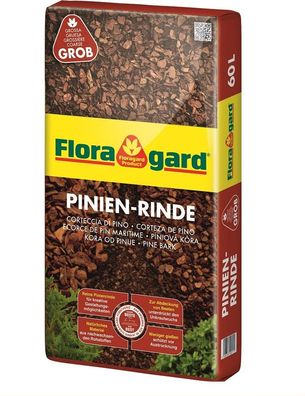 Floragard Mulch Pinienrinde grob 25-40 mm 60 L - Rindenmulch gegen Unkraut