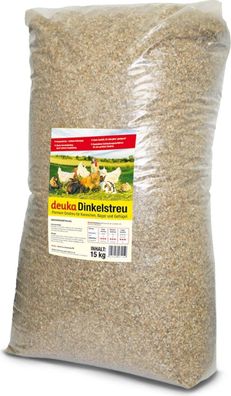 Deuka Dinkelstreu 2 x 15 kg (30 kg) - Einstreu für Kaninchen, Nager und Geflügel