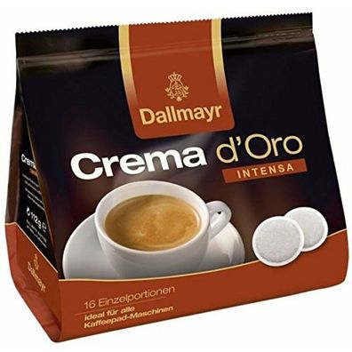 Dallmayr Crema d´Oro Intensa 28 Pads - Kaffeepads, Kaffee Pads für Padmaschine