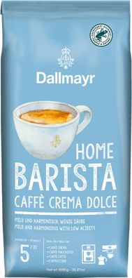 Dallmayr Home Barista Caffè Crema Dolce ganze Bohnen 1 kg - Kaffeebohnen