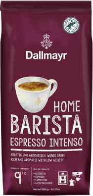 Dallmayr Home Barista Espresso Intenso ganze Bohnen 1 kg - Espressobohnen