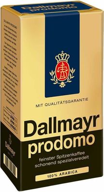 Dallmayr Prodomo Kaffee gemahlen 500g - Filterkaffee, gemahlener Röstkaffee
