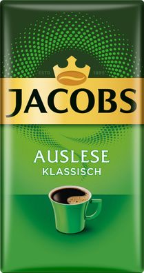 Jacobs Auslese Klassisch Kaffee gemahlen 500 g - Filterkaffee, Röstkaffee