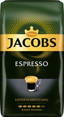 Jacobs Café Espresso Kräftig ganze Bohnen 1 kg - Espressobohnen, Kaffeebohnen
