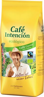 Cafe Intencion Crema Aromatico ganze Bohnen 1 kg - Kaffeebohnen, Caffè Crema
