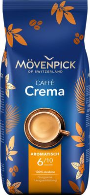 Mövenpick Caffè Crema Kaffeebohnen 1 kg - ganze Bohnen für Kaffeevollautomat
