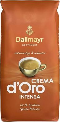 Dallmayr Crema d´Oro Intensa ganze Bohnen 2 x 1 kg (2 kg) - Kaffeebohnen
