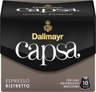 5 x Dallmayr CAPSA Espresso Ristretto 10 Caps