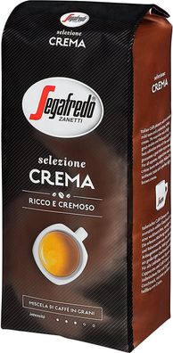 Segafredo Selezione Crema ganze Bohnen 1 kg - Kaffeebohnen, Espressobohnen