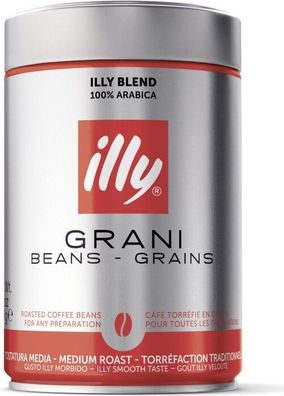 Illy Classico 100% Arabica ganze Bohnen 250 g Dose - Kaffeebohnen, Espresso