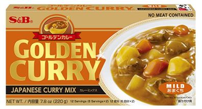 S&B Golden Curry Mild 220g - japanische Curry Sauce Mix, Curry Blöcke