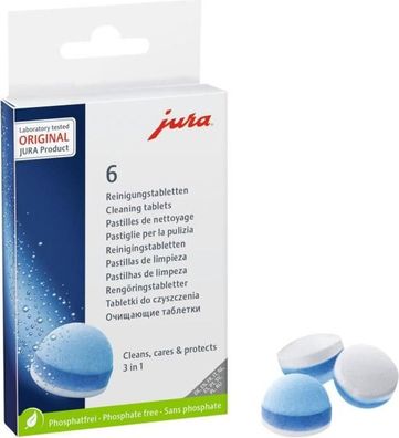 Jura Reinigungstabletten 4 x 6 Tabs (24 Tabs) - Reinigung für Kaffeevollautomat