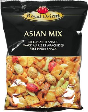 Royal Orient Asian Mix Rice-Peanut Snack 12 x 200 g - Reiscracker & Erdnüsse
