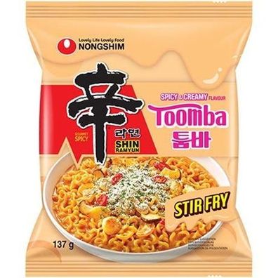 Nongshim Toomba Instant Nudeln 6 x 137 g - koreanische Ramen Nudelsuppe