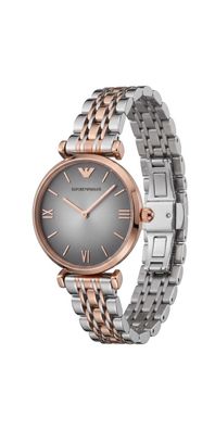 AR1725 Emporio Armani Gianni T-Bar Damenuhr Bicolor Quarz