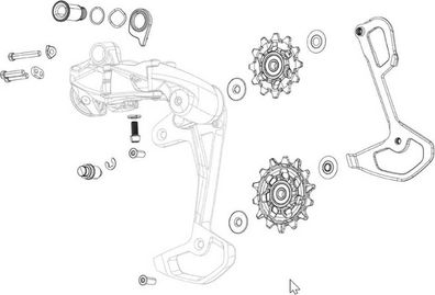 SRAM Abdeckung Set, für X0 AX