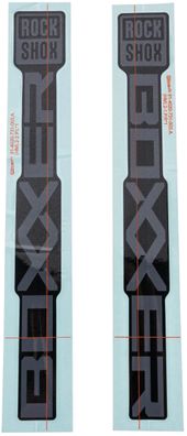 Rockshox Federgabel BoXXer Base / Ultima grau für matt-schwarzes Tauchrohr