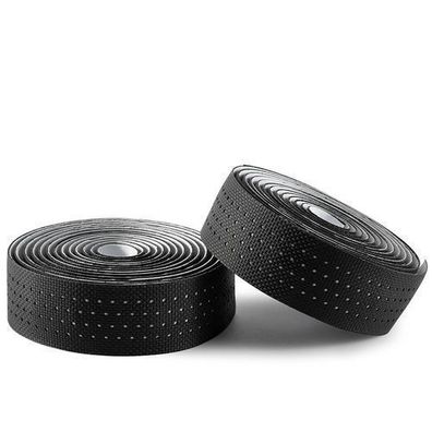 Perforiertes Silikon-Lenkerband für Fahrräder - schwarz