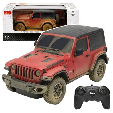 JEEP Wrangler Rubicon-Muddy ferngesteuertes RC-Auto Rot Rastar 1:24