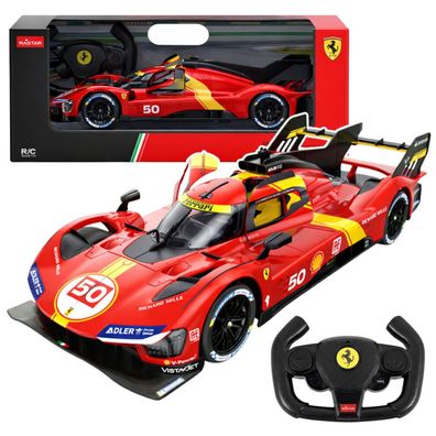 Ferrari 499P ferngesteuertes Auto RC Rot Rastar 1:24