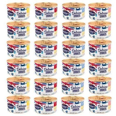 Butcher's Delicious Dinners – Nassfutter für Katzen, Mousse, verschiedene Geschmacksr