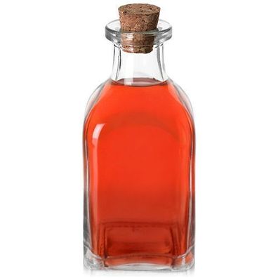 Glasflasche mit Korken, 110 ml