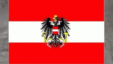 Fahne Flagge Österreich mit Wappen - 300 x 500 cm