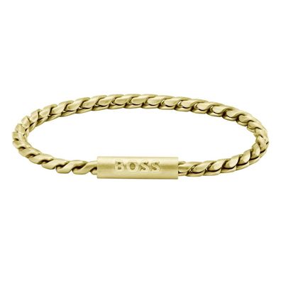 Boss Herren Armband 1580696 Edelstahl, Gold plattiert