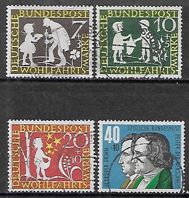 BRD gestempelt Michel-Nummer 322-325