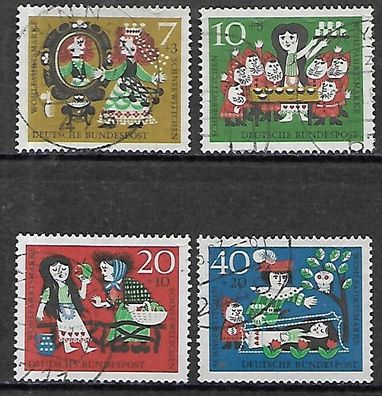 BRD gestempelt Michel-Nummer 385-388
