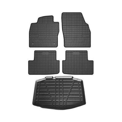 Fußmatten & Kofferraumwanne Set für VW Polo 2017-2025 Schrägheck Gummi TPE 5x
