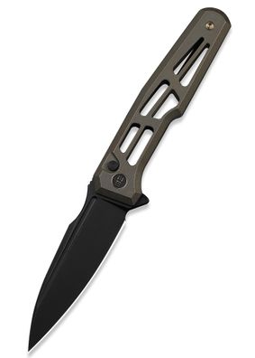 Weknife Dressytak Skeletonized Bronze Titanium Handle, Taschenmesser