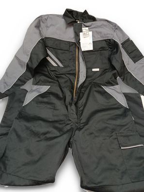 Planam Highline Rallye-Anzug Schwarz Schiefer Zink Größe 51 Arbeitsanzug