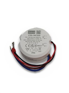 LED Trafo wasserdicht IP65 350mA Konstantstrom 11-18W flackerfrei