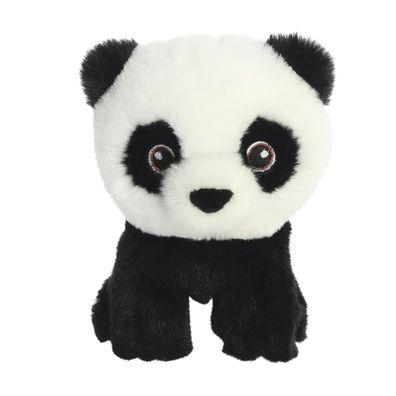 Aurora World Aurora, 35070, Eco Nation Mini Panda, 13cm, Plüsch, Schwarz & Weiß, Schw