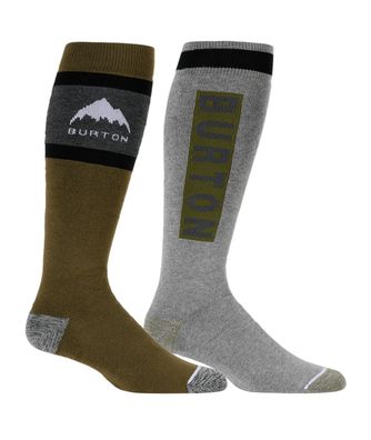 BURTON Socken Weekend Midweights 2-Pack dried moss