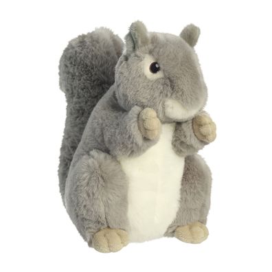 Aurora World Aurora, 35011, Eco Nation, Eichhörnchen, 20cm, Plüschtier, Grau & Weiß