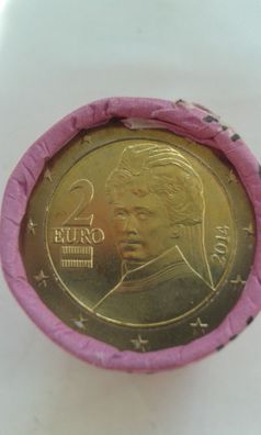 2 euro Rolle Österreich 2014 25 x 2 euro 2014 Österreich Kursmünze Bertha v. Suttner