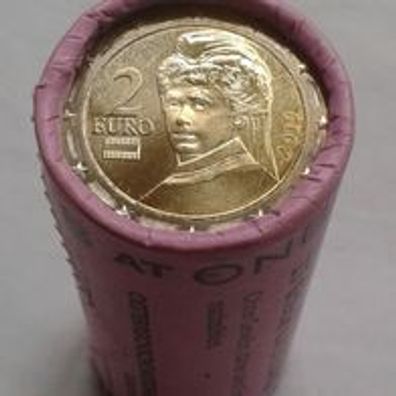 2 euro Rolle 2019 Österreich 25 x 2 euro 2019 Österreich Kursmünze Bertha v Suttner