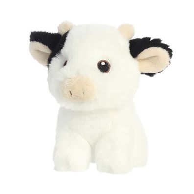 Aurora, 35072, Eco Nation Mini Kuh, 13cm, Plüsch, Schwarz & Weiß