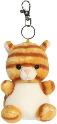 AURORA, 26727 Palm Pals Meow Kitty Clip-on, 10 cm, Plüschtier, Orange & Weiß