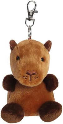 AURORA 26729 Palm Pals Sid Capybara Clip-On, 10 cm, Plüschtier, braun, 34099
