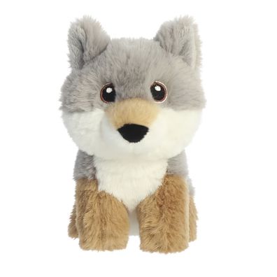 Aurora, 35077, Eco Nation Mini Wolf, 13cm, Plüsch, Mehrfarbig