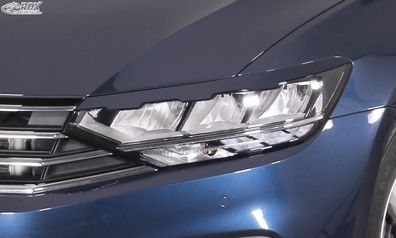 RDX Scheinwerferblenden für VW Passat 3G B8 (2019 + ) "gezackt" Böser Blick