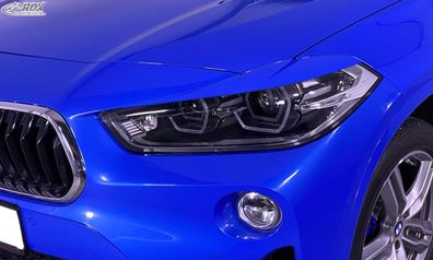 RDX Scheinwerferblenden für BMW X2 (F2X / F39 / 2017 + ) Böser Blick