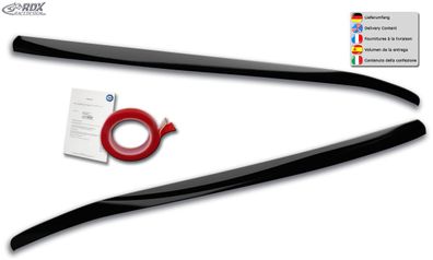 RDX Scheinwerferblenden für FORD Focus 4 DEH (2018 + ) schwarz glänzend Böser Blick