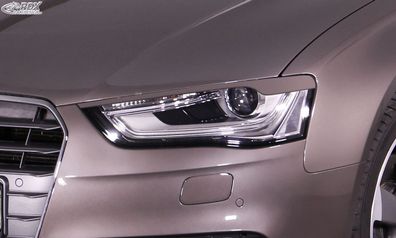 RDX Scheinwerferblenden für AUDI A4 B8, B81, 8K Facelift (2011-2015) schwarz glänzend