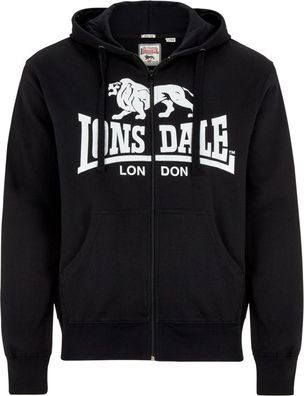 Lonsdale Krafty Kapuzensweatjacke mit Reißverschluss schmale Passform