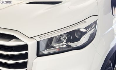 RDX Scheinwerferblenden für MAXUS Deliver 9 (2020 + ) weiß glänzend Böser Blick